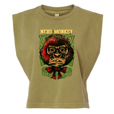 Nerd Monkey Garment-Dyed Women's Muscle Tee