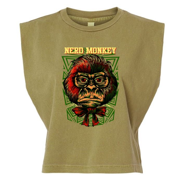 Nerd Monkey Garment-Dyed Women's Muscle Tee