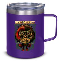 Nerd Monkey 12oz Stainless Steel Coffee Mug