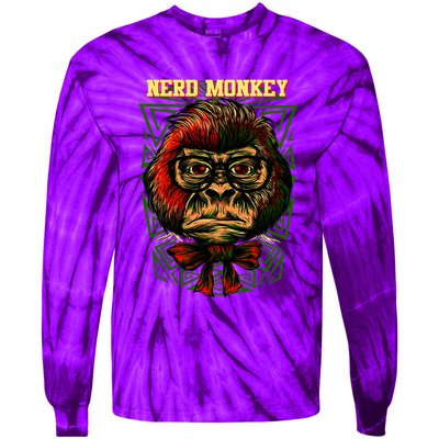 Nerd Monkey Tie-Dye Long Sleeve Shirt