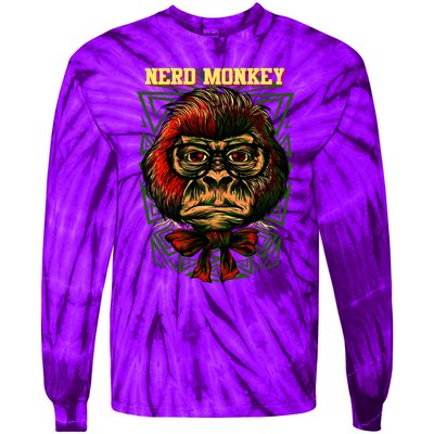 Nerd Monkey Tie-Dye Long Sleeve Shirt