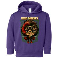 Nerd Monkey Toddler Hoodie