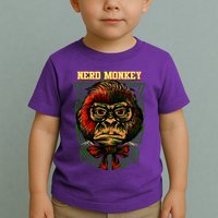 Nerd Monkey Toddler T-Shirt