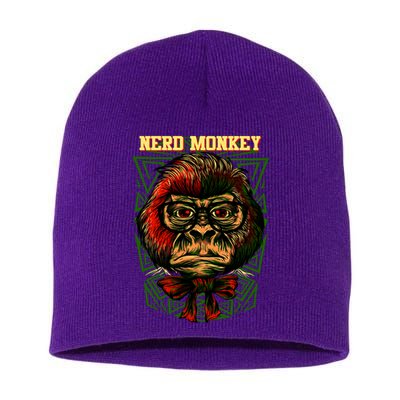 Nerd Monkey Short Acrylic Beanie