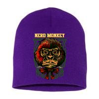 Nerd Monkey Short Acrylic Beanie