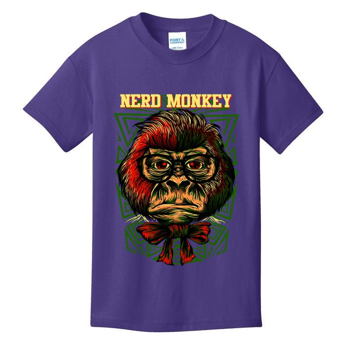 Nerd Monkey Kids T-Shirt