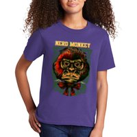 Nerd Monkey Kids T-Shirt