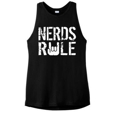 Nerds Rule Ladies PosiCharge Tri-Blend Wicking Tank