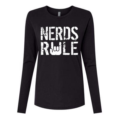 Nerds Rule Womens Cotton Relaxed Long Sleeve T-Shirt