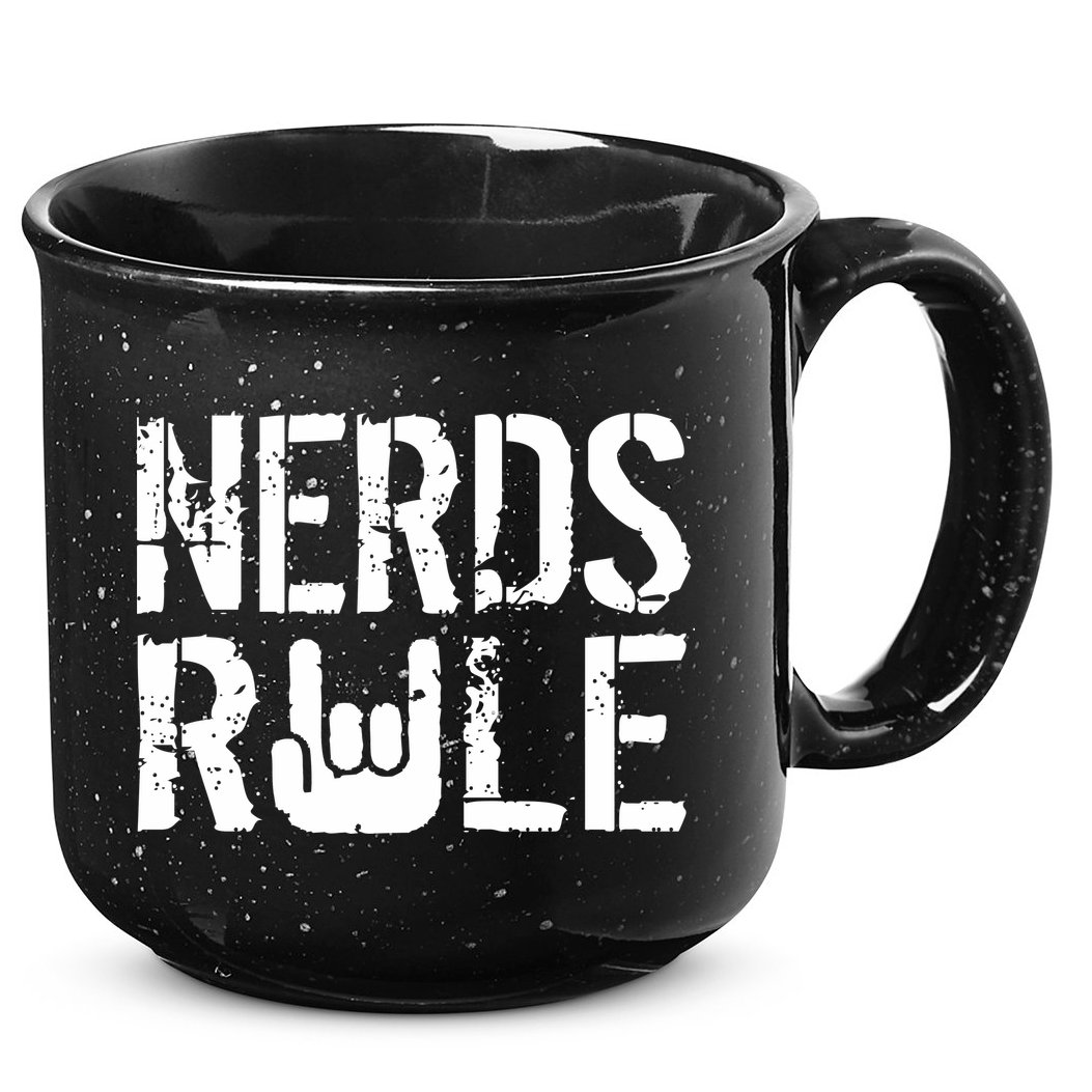 Nerds Rule 15oz Campfire Ceramic Mug