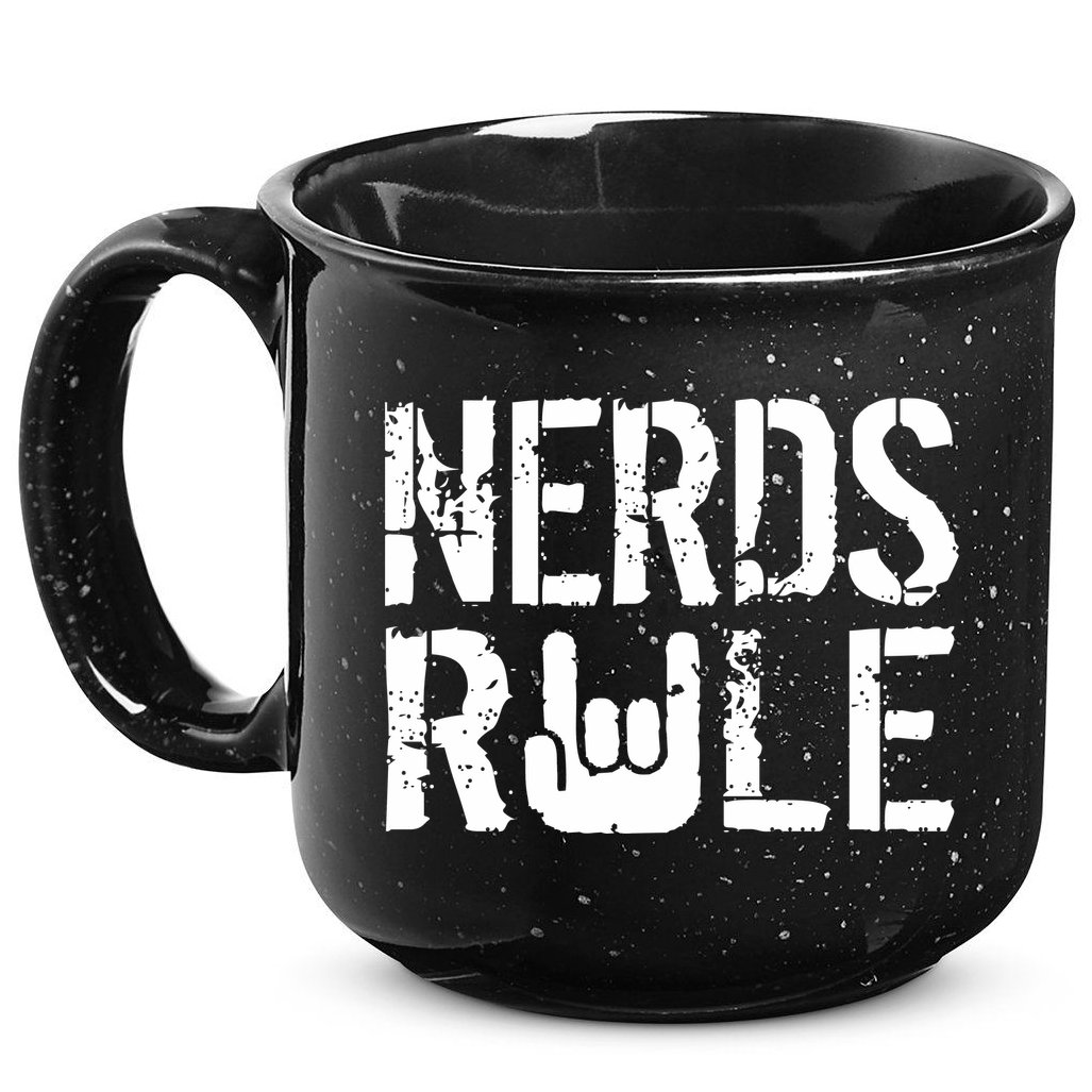 Nerds Rule 15oz Campfire Ceramic Mug