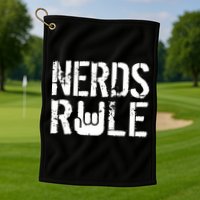 Nerds Rule Golf Towel