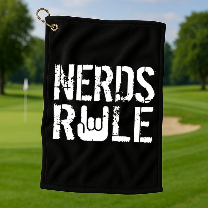 Nerds Rule Golf Towel