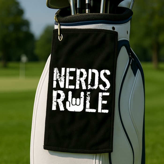 Nerds Rule Golf Towel