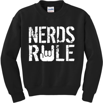 Nerds Rule Kids Sweatshirt