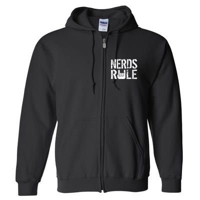 Nerds Rule Full Zip Hoodie