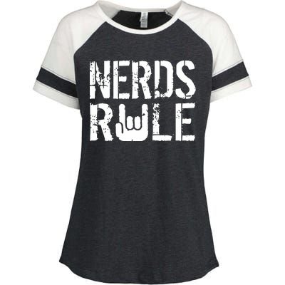 Nerds Rule Enza Ladies Jersey Colorblock Tee