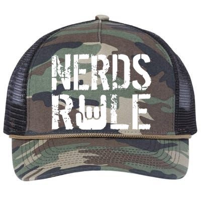 Nerds Rule Retro Rope Trucker Hat Cap