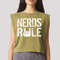 Nerds Rule Garment-Dyed Women's Muscle Tee