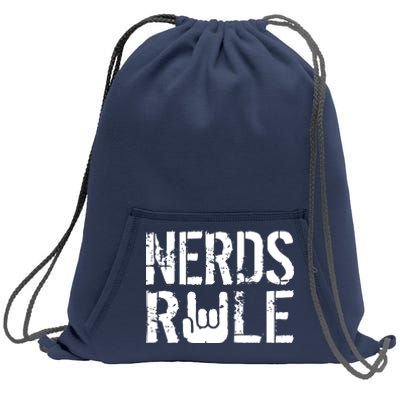 Nerds Rule Sweatshirt Cinch Pack Bag