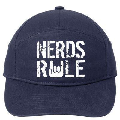 Nerds Rule 7-Panel Snapback Hat