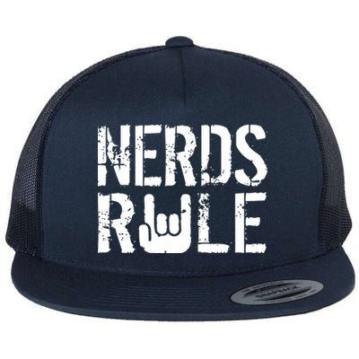 Nerds Rule Flat Bill Trucker Hat