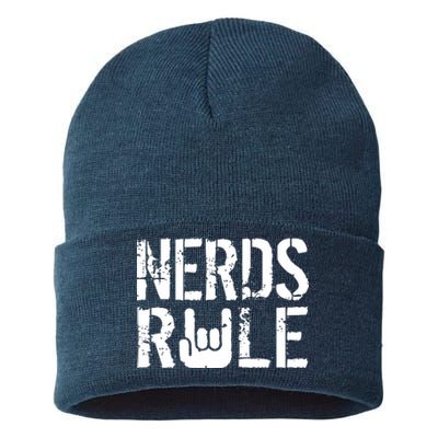 Nerds Rule Sustainable Knit Beanie