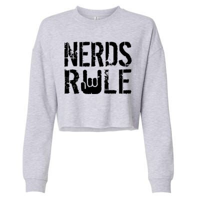 Nerds Rule Cropped Pullover Crew