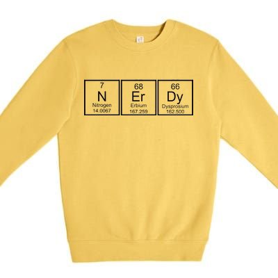 Nerdy Chemistry Periodic Table Premium Crewneck Sweatshirt