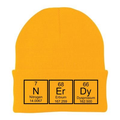 Nerdy Chemistry Periodic Table Knit Cap Winter Beanie