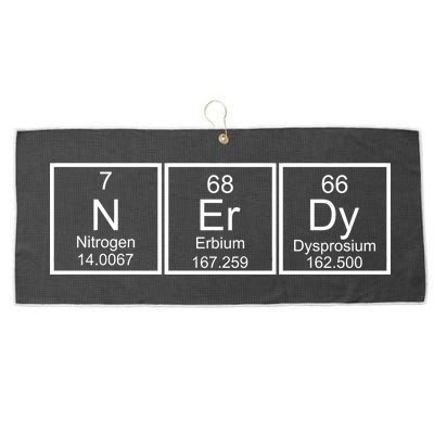 Nerdy Chemistry Periodic Table Large Microfiber Waffle Golf Towel