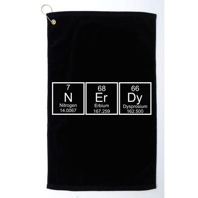 Nerdy Chemistry Periodic Table Golf Towel