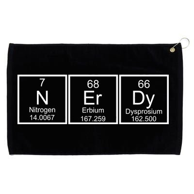 Nerdy Chemistry Periodic Table Grommeted Golf Towel