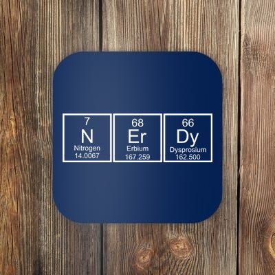 Nerdy Chemistry Periodic Table Coaster