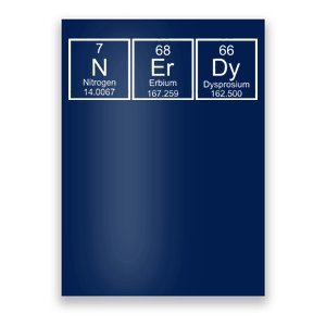 Nerdy Chemistry Periodic Table Poster