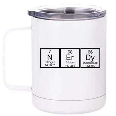 Nerdy Chemistry Periodic Table 12 oz Stainless Steel Tumbler Cup