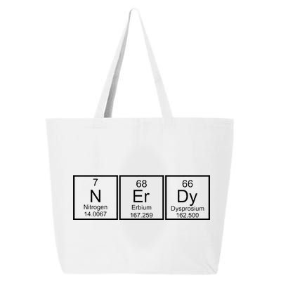 Nerdy Chemistry Periodic Table 25L Jumbo Tote