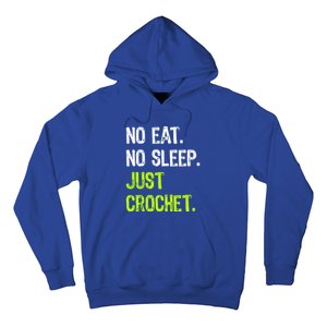 No Eat Sleep Repeat Just Crochet Crocheting Lovers Cute Gift Hoodie