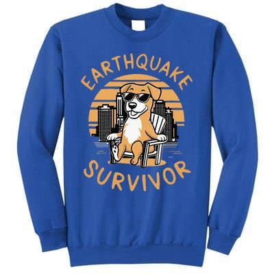 Nyc Earthquake Survivor For Dog Lover Sweatshirt