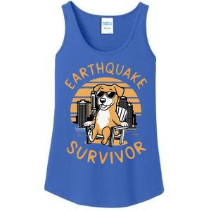 Nyc Earthquake Survivor For Dog Lover Ladies Essential Tank