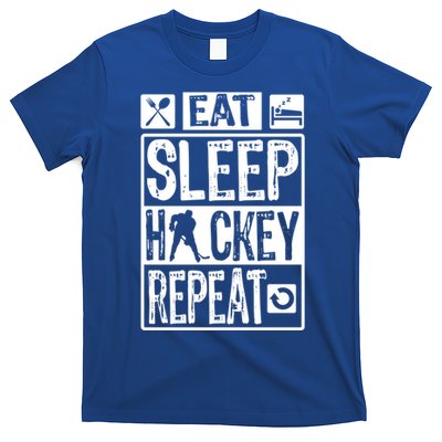 Novelty Eat Sleep Hockey Repeat Gift T-Shirt