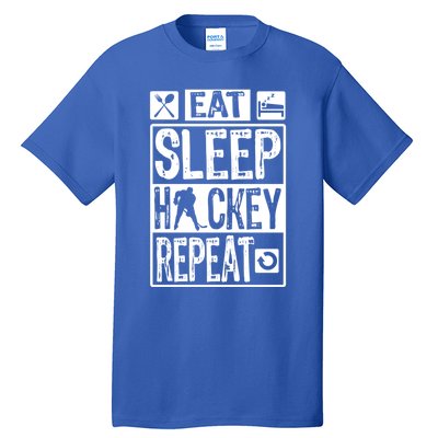 Novelty Eat Sleep Hockey Repeat Gift Tall T-Shirt