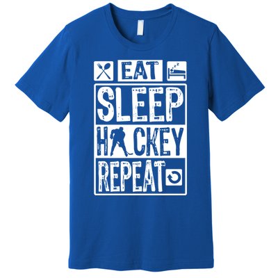 Novelty Eat Sleep Hockey Repeat Gift Premium T-Shirt