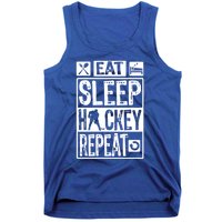 Novelty Eat Sleep Hockey Repeat Gift Tank Top