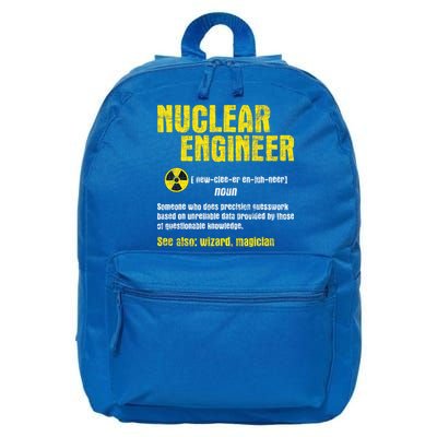 Nuclear Engineer Science Energy Engineering Radioactive 16 in Basic Backpack