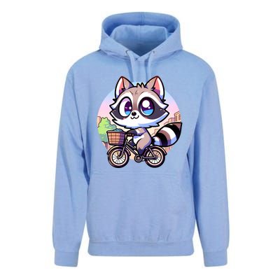 National Endangered Species Day Red Panda Riding A Bicycle Cute Gift Unisex Surf Hoodie