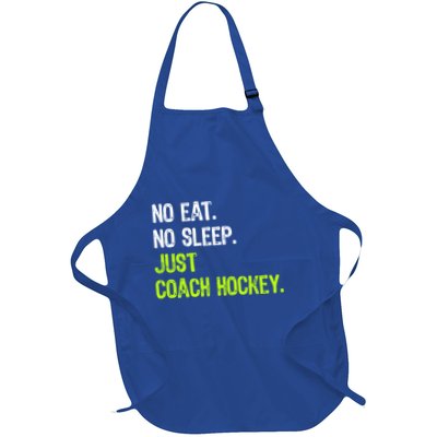 No Eat Sleep Repeat Just Coach Hockey Gift Apron