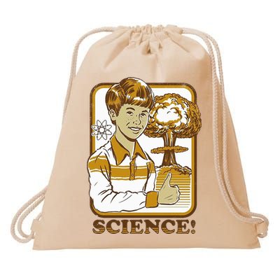 Nuclear Explosion Science Funny Vintage Drawstring Bag