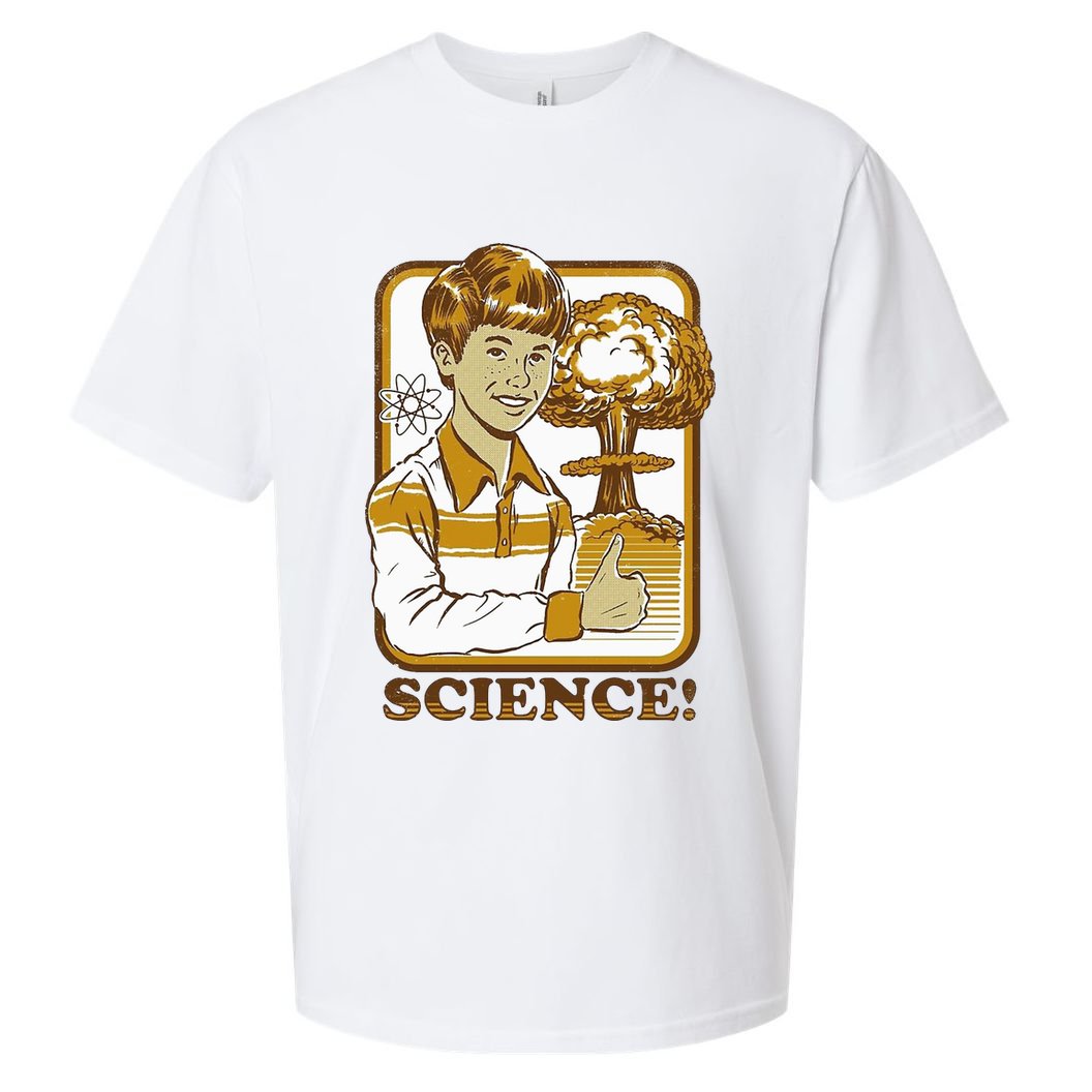 Nuclear Explosion Science Funny Vintage Sueded Cloud Jersey T-Shirt