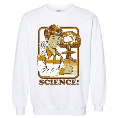 Nuclear Explosion Science Funny Vintage Garment-Dyed Sweatshirt